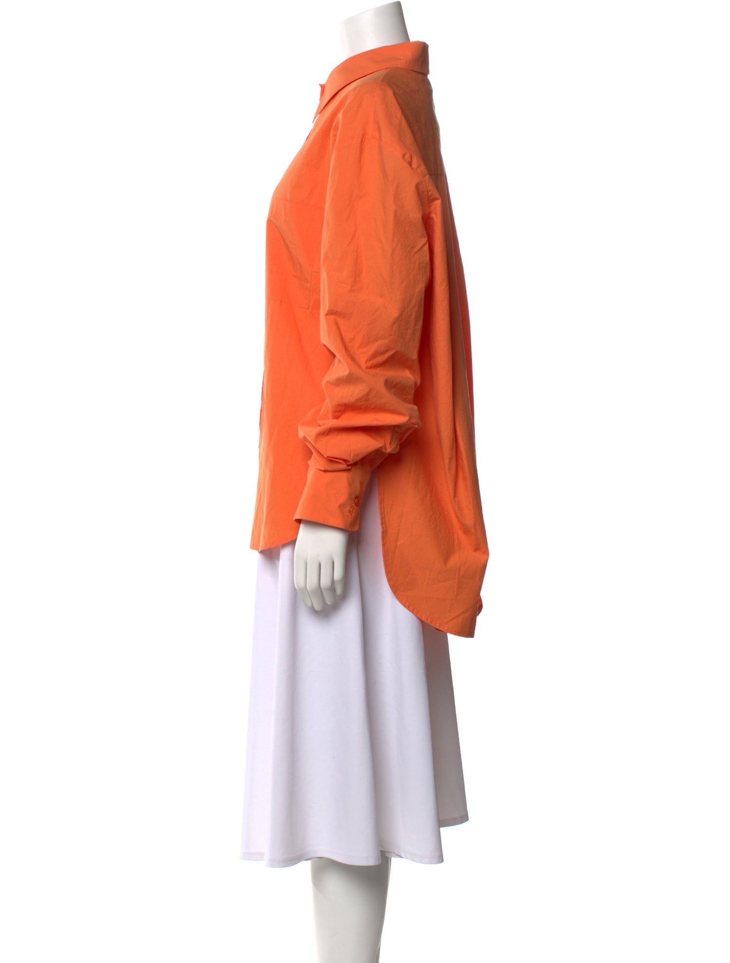 The Frankie Shop Long Sleeve Button-Up Top